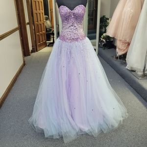 MORI LEE MOONLIGHT BALLGOWN DRESS